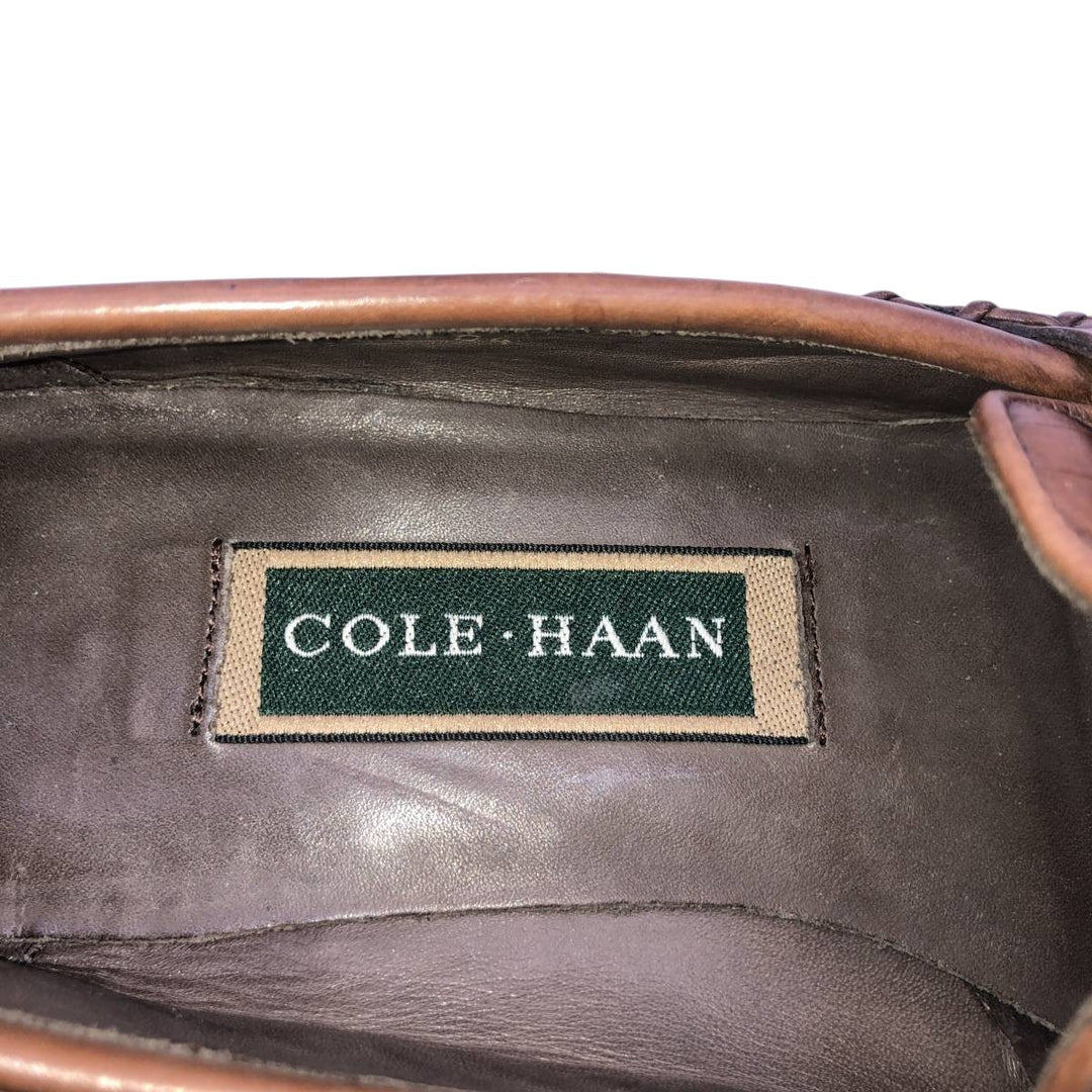 Cole Haan two-tone tassel loafers, size 7 1/2 B Women's 23.0cm unclear black type Vintage Second Hand