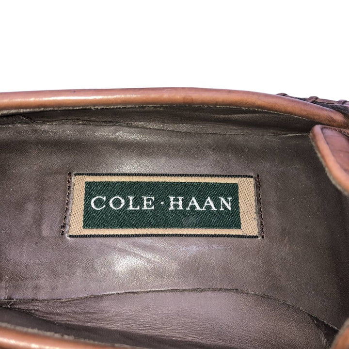 Cole Haan two-tone tassel loafers, size 7 1/2 B Women's 23.0cm unclear black type Vintage Second Hand