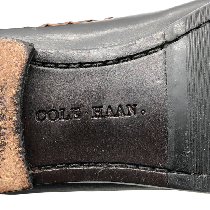 Cole Haan two-tone tassel loafers, size 7 1/2 B Women's 23.0cm unclear black type Vintage Second Hand