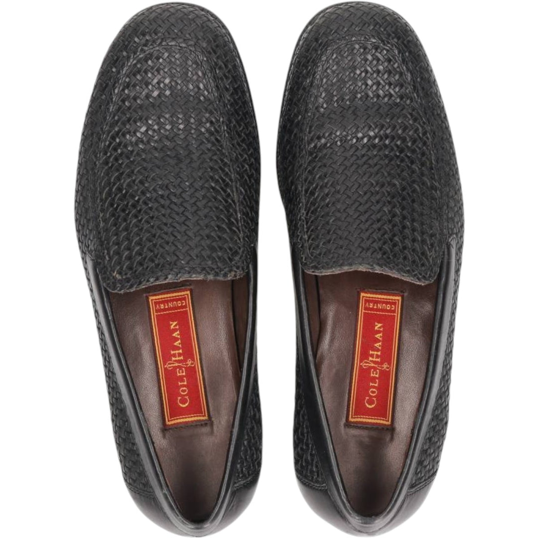 Cole Haan Country Braided Vamp Loafers, Size 6 B Women's 23.0cm unclear black type Vintage Second Hand