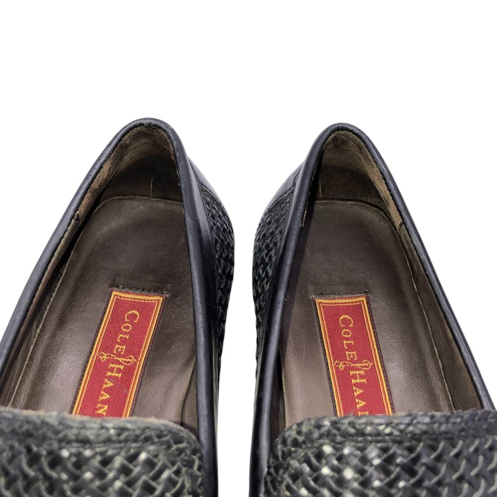 Cole Haan Country Braided Vamp Loafers, Size 6 B Women's 23.0cm unclear black type Vintage Second Hand