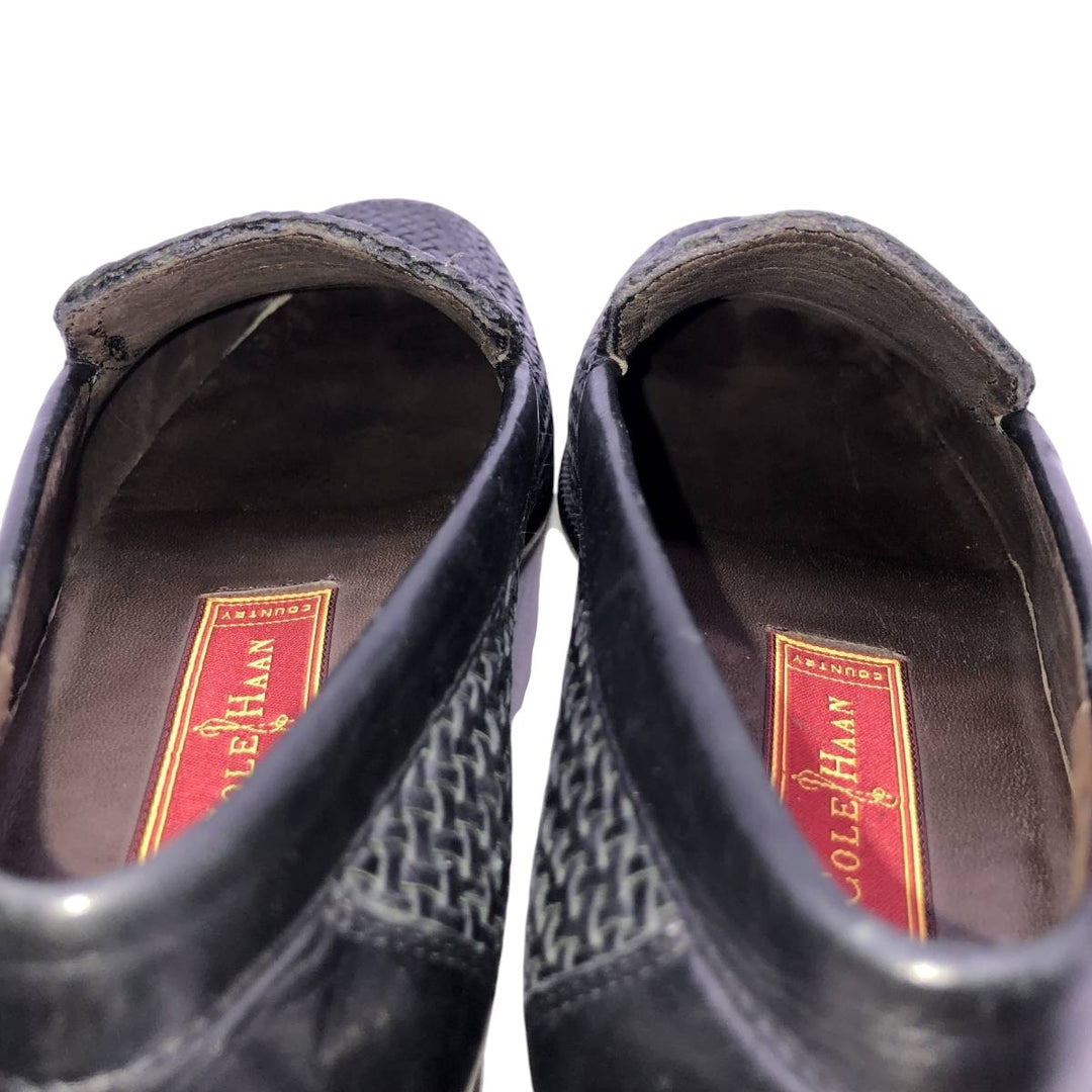 Cole Haan Country Braided Vamp Loafers, Size 6 B Women's 23.0cm unclear black type Vintage Second Hand