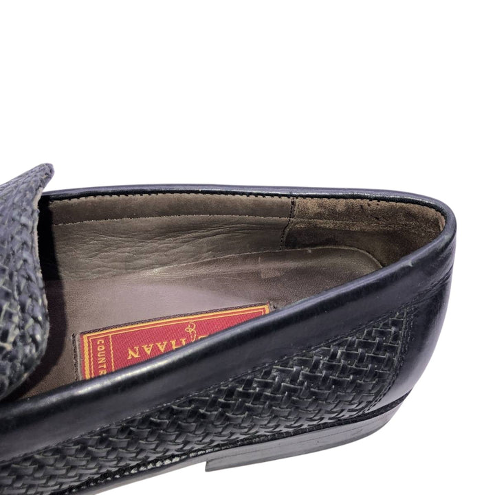 Cole Haan Country Braided Vamp Loafers, Size 6 B Women's 23.0cm unclear black type Vintage Second Hand