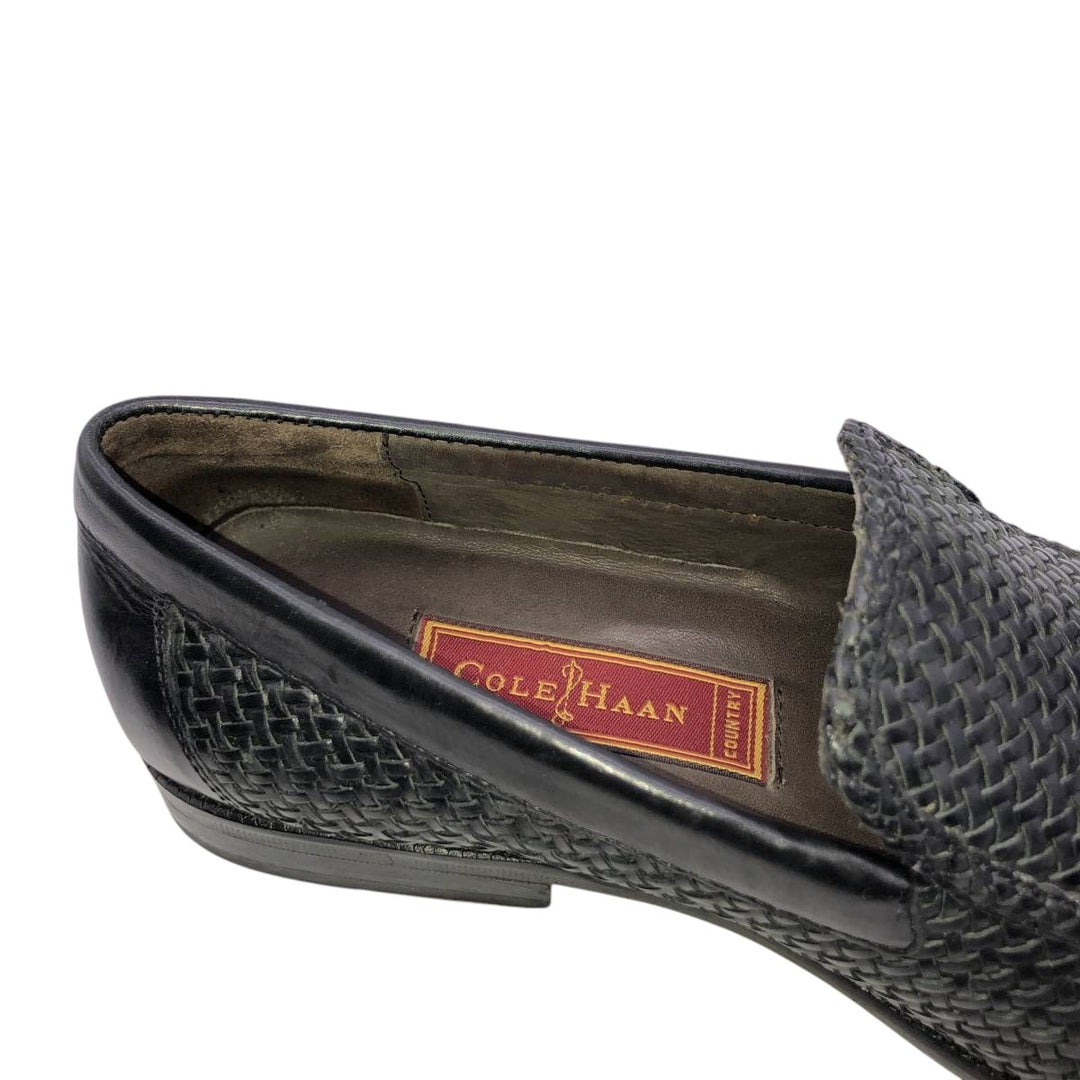 Cole Haan Country Braided Vamp Loafers, Size 6 B Women's 23.0cm unclear black type Vintage Second Hand