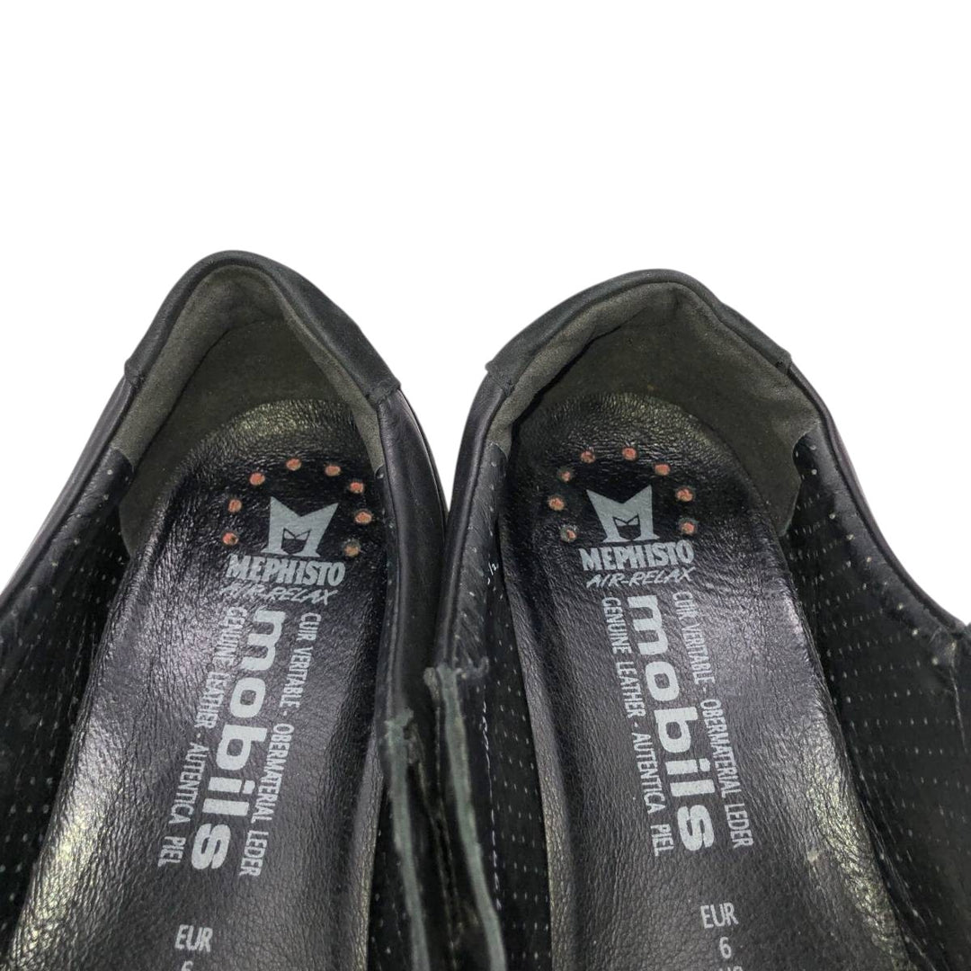 MEPHISTO MOBILS Comfort Shoes, Size 8 1/2 Women's 25.5cm genuine leather black type Vintage Second Hand