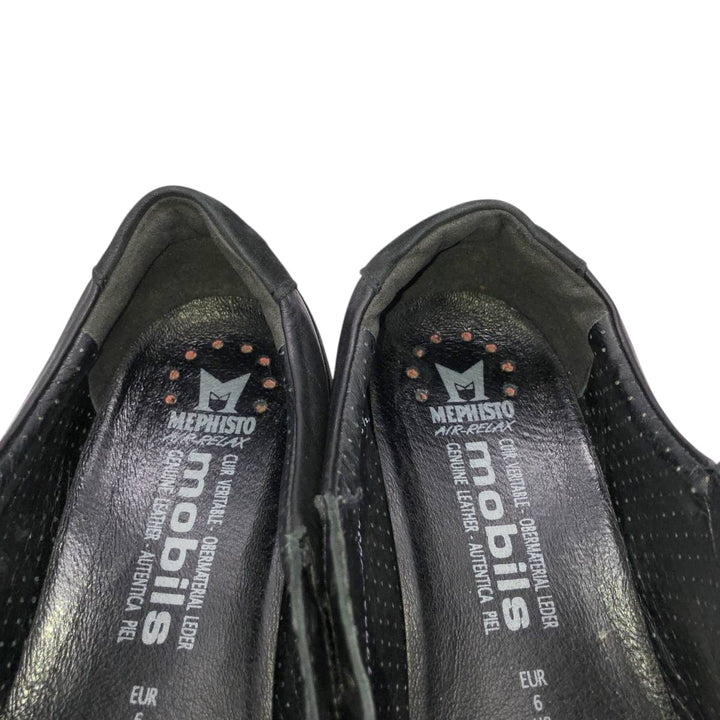 MEPHISTO MOBILS Comfort Shoes, Size 8 1/2 Women's 25.5cm genuine leather black type Vintage Second Hand