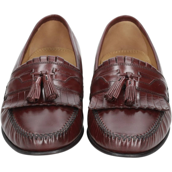 Johnston & Murphy quilted tassel loafers, men's size 10.6 inches (approx.) /saa016020 Men's 27.0cm genuine leather red type reddish brown Vintage Second Hand