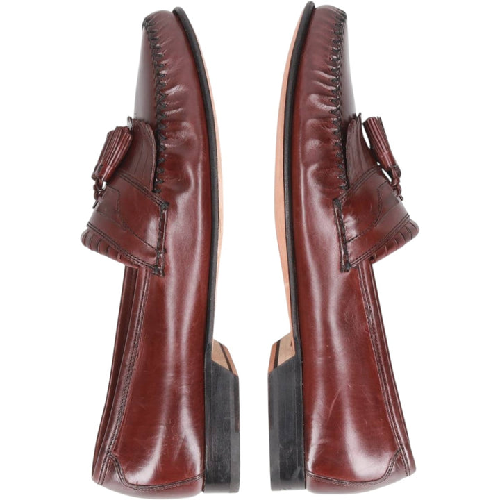 Johnston & Murphy quilted tassel loafers, men's size 10.6 inches (approx.) /saa016020 Men's 27.0cm genuine leather red type reddish brown Vintage Second Hand