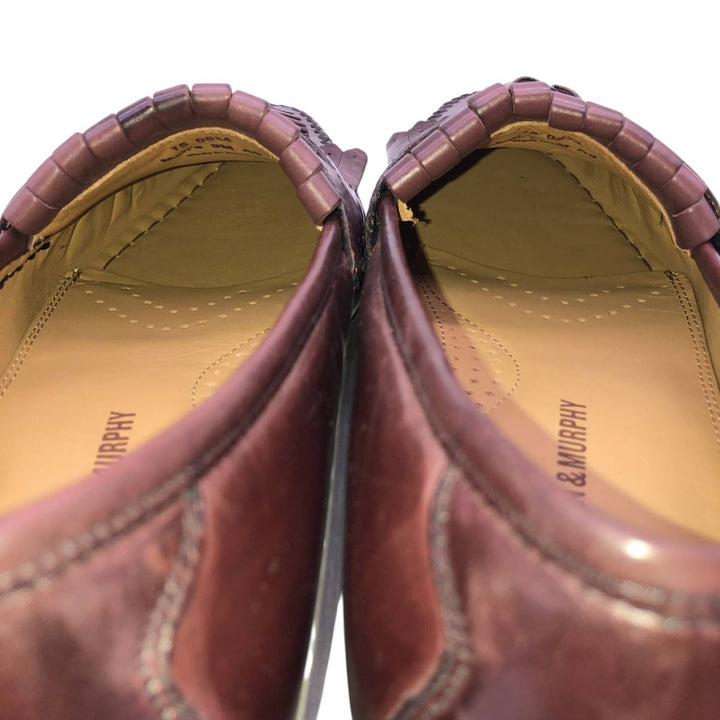 Johnston & Murphy quilted tassel loafers, men's size 10.6 inches (approx.) /saa016020 Men's 27.0cm genuine leather red type reddish brown Vintage Second Hand