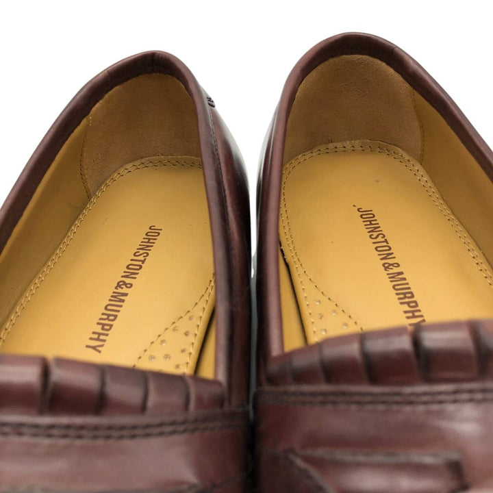 Johnston & Murphy quilted tassel loafers, men's size 10.6 inches (approx.) /saa016020 Men's 27.0cm genuine leather red type reddish brown Vintage Second Hand