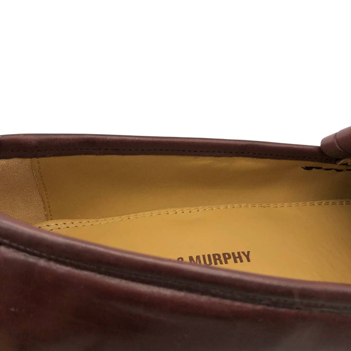 Johnston & Murphy quilted tassel loafers, men's size 10.6 inches (approx.) /saa016020 Men's 27.0cm genuine leather red type reddish brown Vintage Second Hand