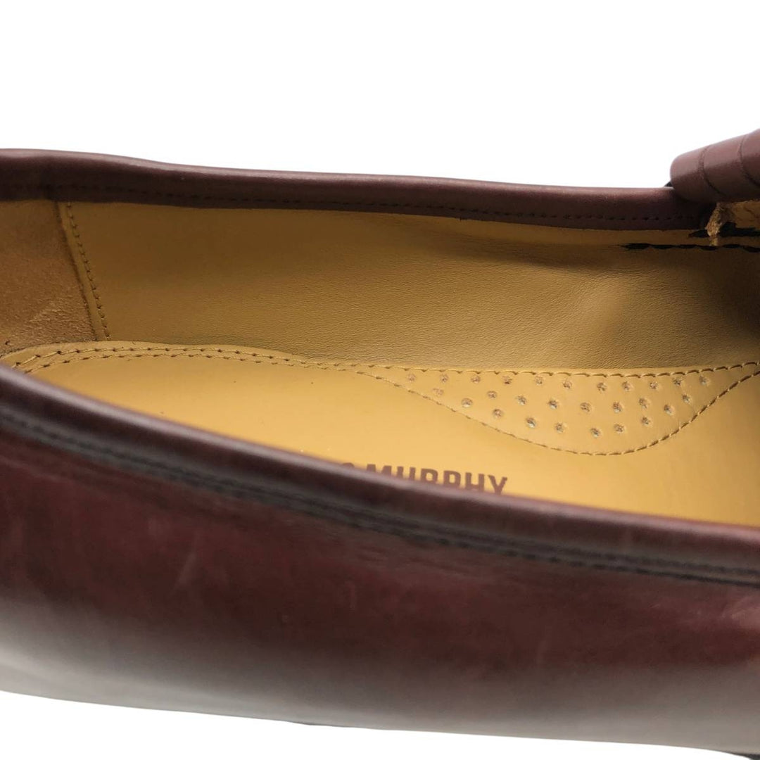 Johnston & Murphy quilted tassel loafers, men's size 10.6 inches (approx.) /saa016020 Men's 27.0cm genuine leather red type reddish brown Vintage Second Hand