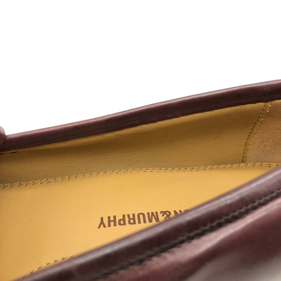 Johnston & Murphy quilted tassel loafers, men's size 10.6 inches (approx.) /saa016020 Men's 27.0cm genuine leather red type reddish brown Vintage Second Hand