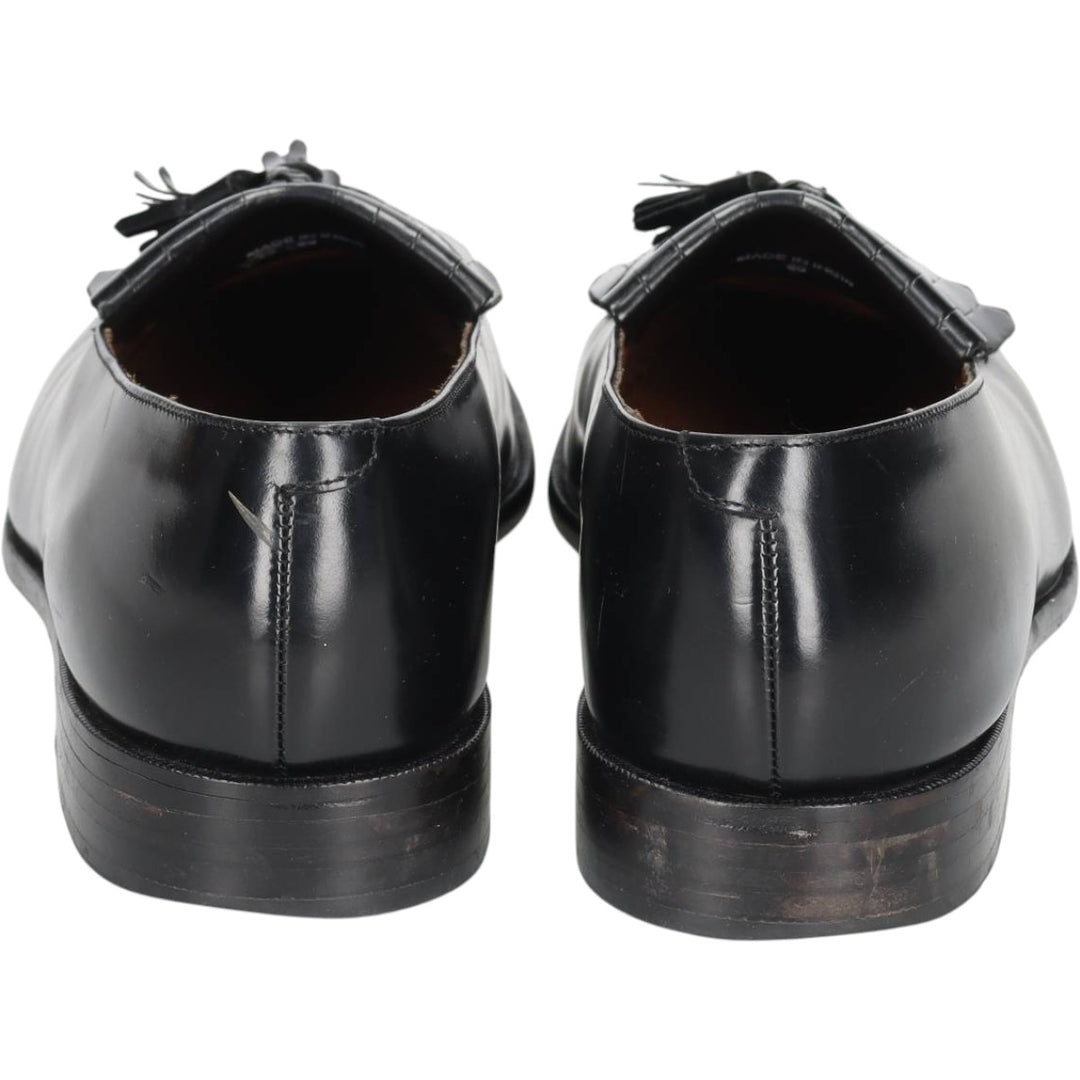 Bostonian CLASSICS Quilted Tassel Loafers, Size 9 1/2 Men's 27.5cm genuine leather black type Vintage Second Hand