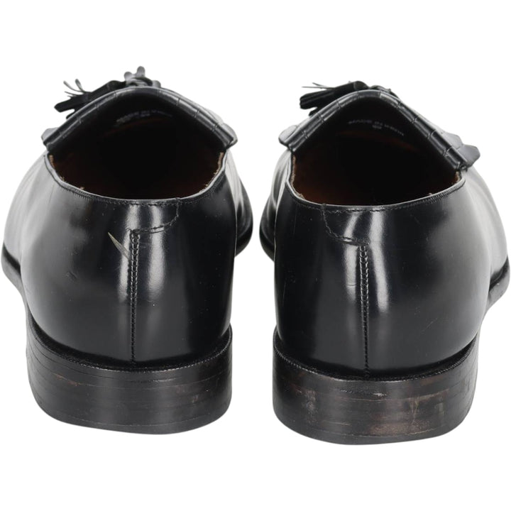 Bostonian CLASSICS Quilted Tassel Loafers, Size 9 1/2 Men's 27.5cm genuine leather black type Vintage Second Hand