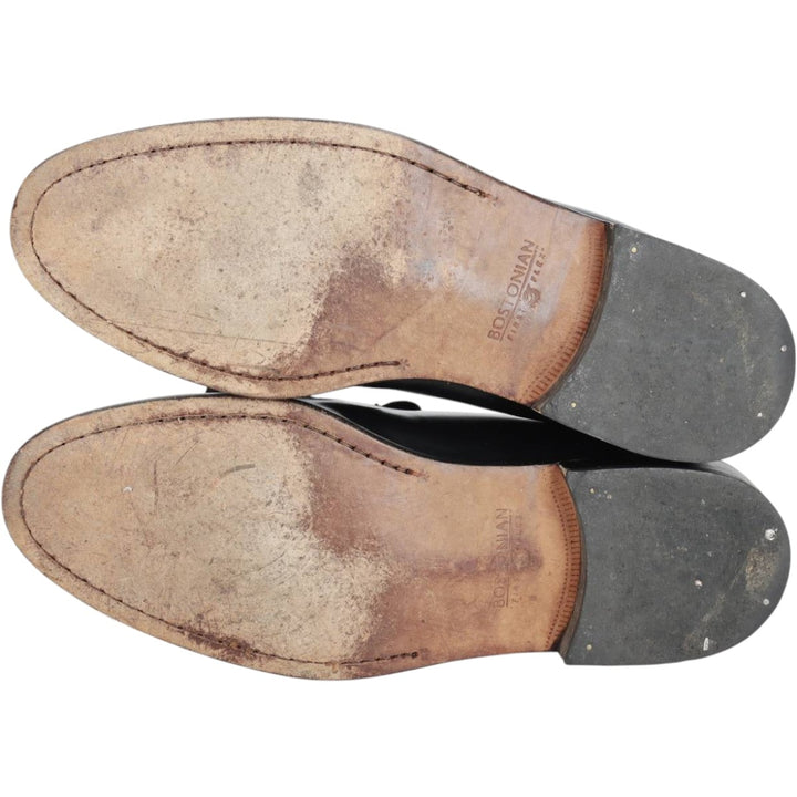 Bostonian CLASSICS Quilted Tassel Loafers, Size 9 1/2 Men's 27.5cm genuine leather black type Vintage Second Hand