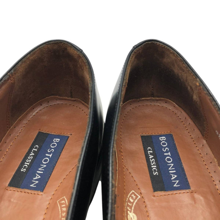 Bostonian CLASSICS Quilted Tassel Loafers, Size 9 1/2 Men's 27.5cm genuine leather black type Vintage Second Hand
