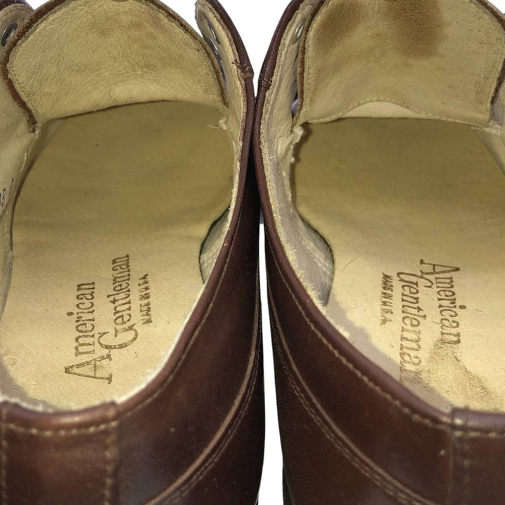 American Gentleman U-tip shoes, made in USA, size 8D Men's 26.0cm genuine leather bordeaux Vintage Second Hand