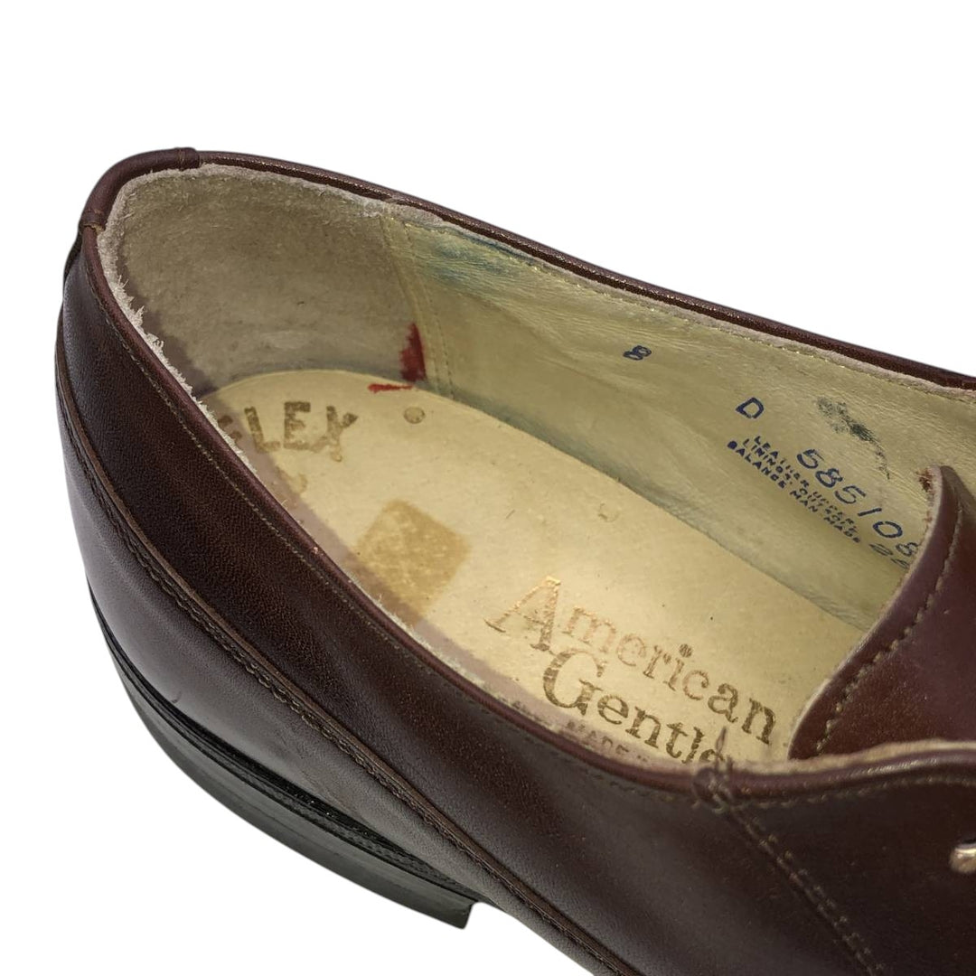 American Gentleman U-tip shoes, made in USA, size 8D Men's 26.0cm genuine leather bordeaux Vintage Second Hand