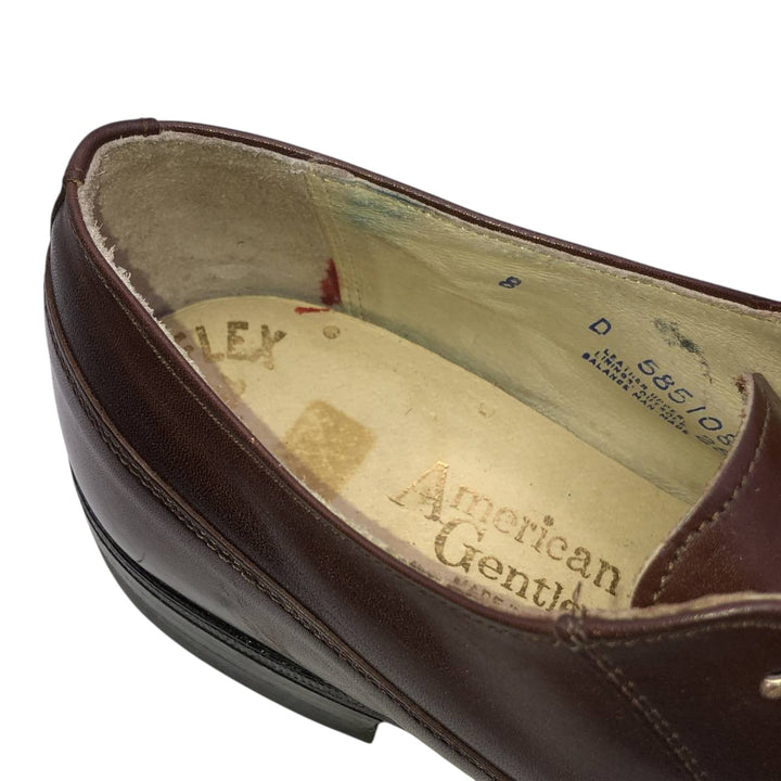 American Gentleman U-tip shoes, made in USA, size 8D Men's 26.0cm genuine leather bordeaux Vintage Second Hand
