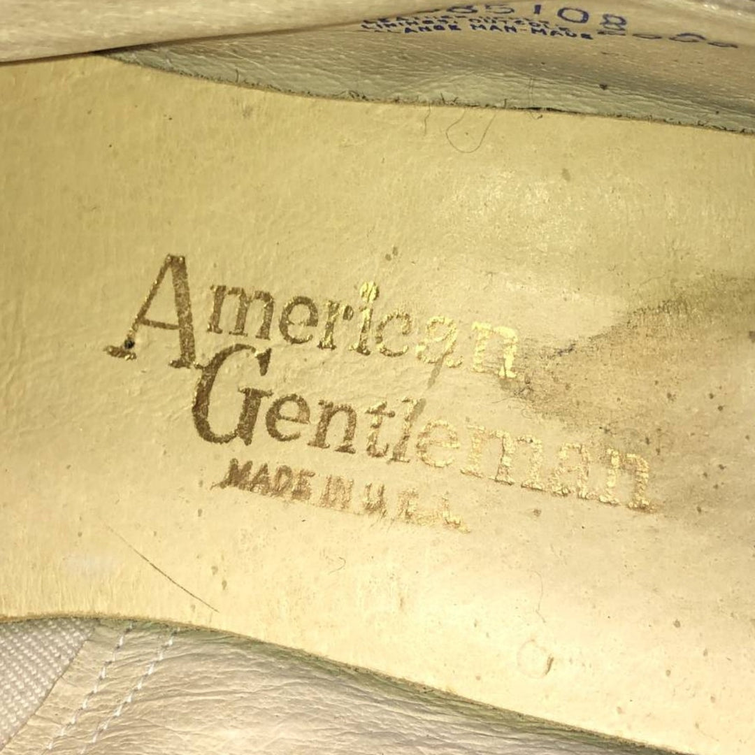 American Gentleman U-tip shoes, made in USA, size 8D Men's 26.0cm genuine leather bordeaux Vintage Second Hand