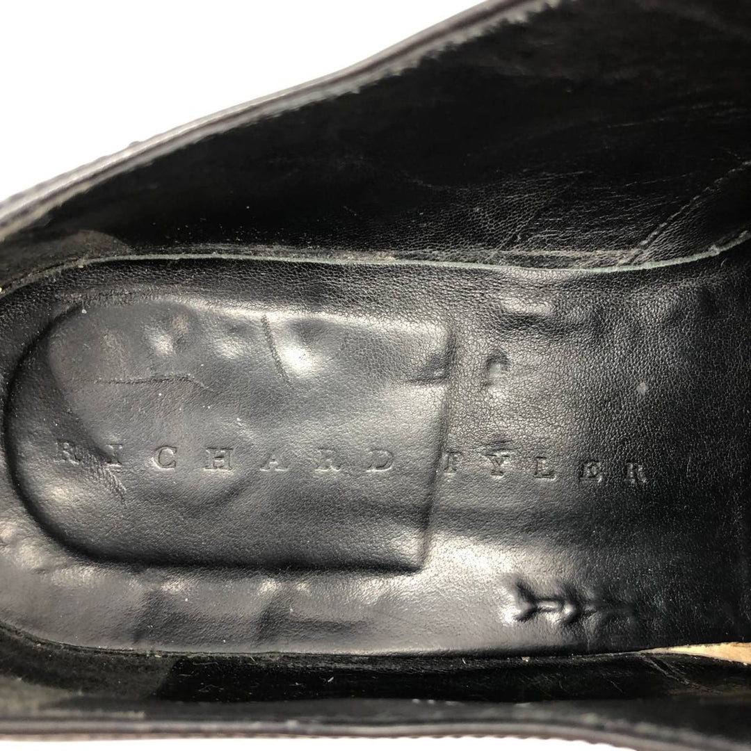 RICHARD TYLER Square Toe Plain Toe Shoes, Made in Italy, Size 42 1/2 Men's 28.0cm unclear black type Vintage Second Hand