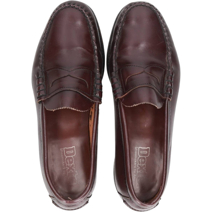 Dexter coin loafers, made in the USA, size 9 1/2EEE Men's 27.5cm unclear burgundy type Vintage Second Hand