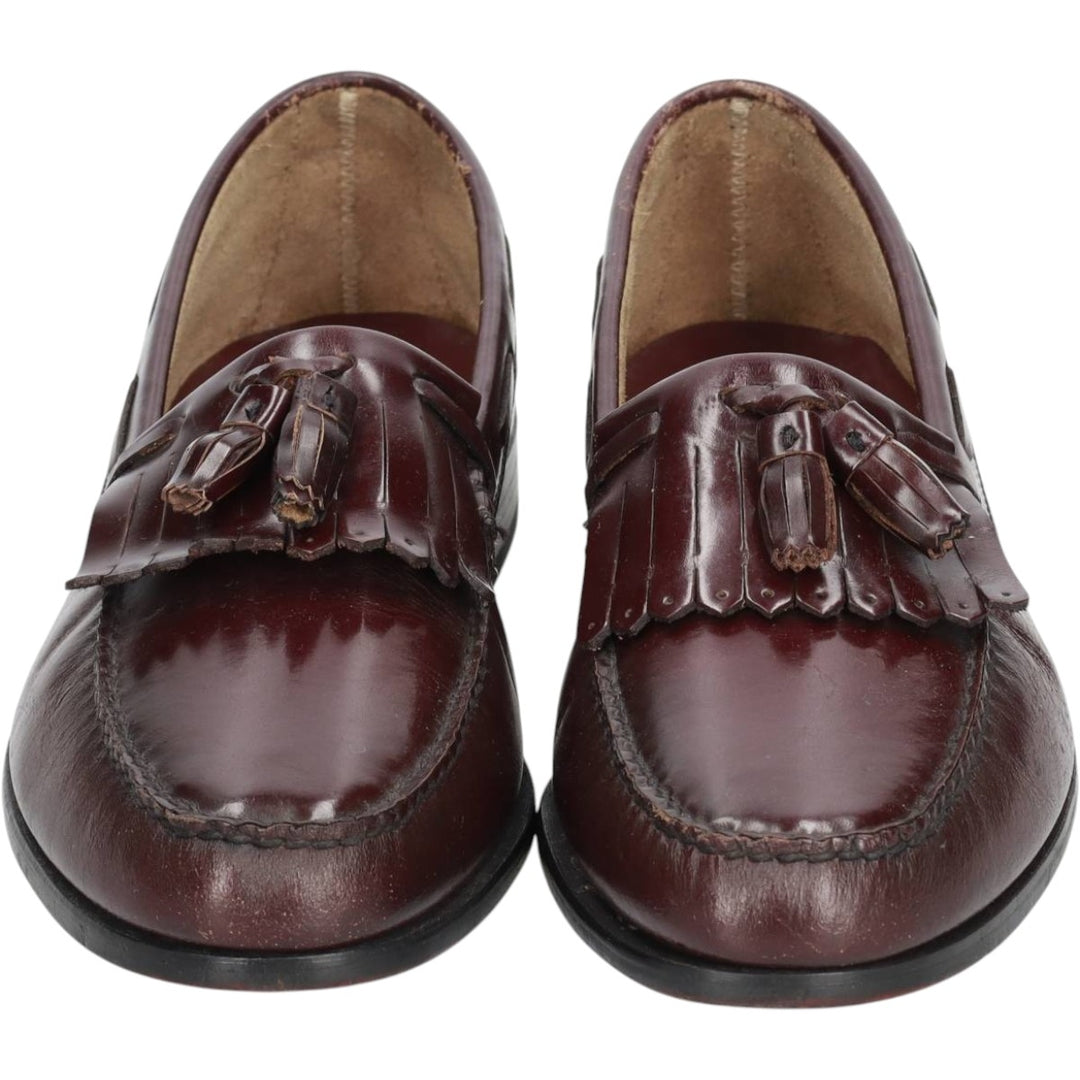TOWN CRAFT Quilted Tassel Loafers, Made in USA, Size 10 1/2 D Men's 28.5cm genuine leather burgundy type Vintage Second Hand