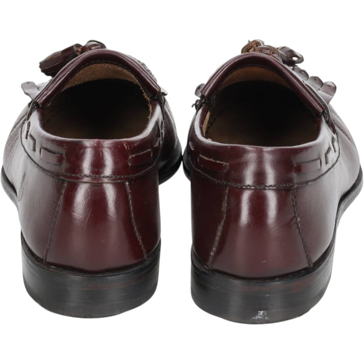 TOWN CRAFT Quilted Tassel Loafers, Made in USA, Size 10 1/2 D Men's 28.5cm genuine leather burgundy type Vintage Second Hand