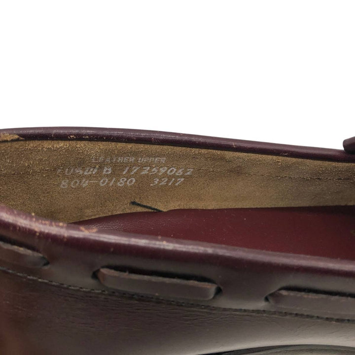 TOWN CRAFT Quilted Tassel Loafers, Made in USA, Size 10 1/2 D Men's 28.5cm genuine leather burgundy type Vintage Second Hand