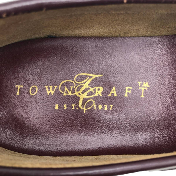 TOWN CRAFT Quilted Tassel Loafers, Made in USA, Size 10 1/2 D Men's 28.5cm genuine leather burgundy type Vintage Second Hand