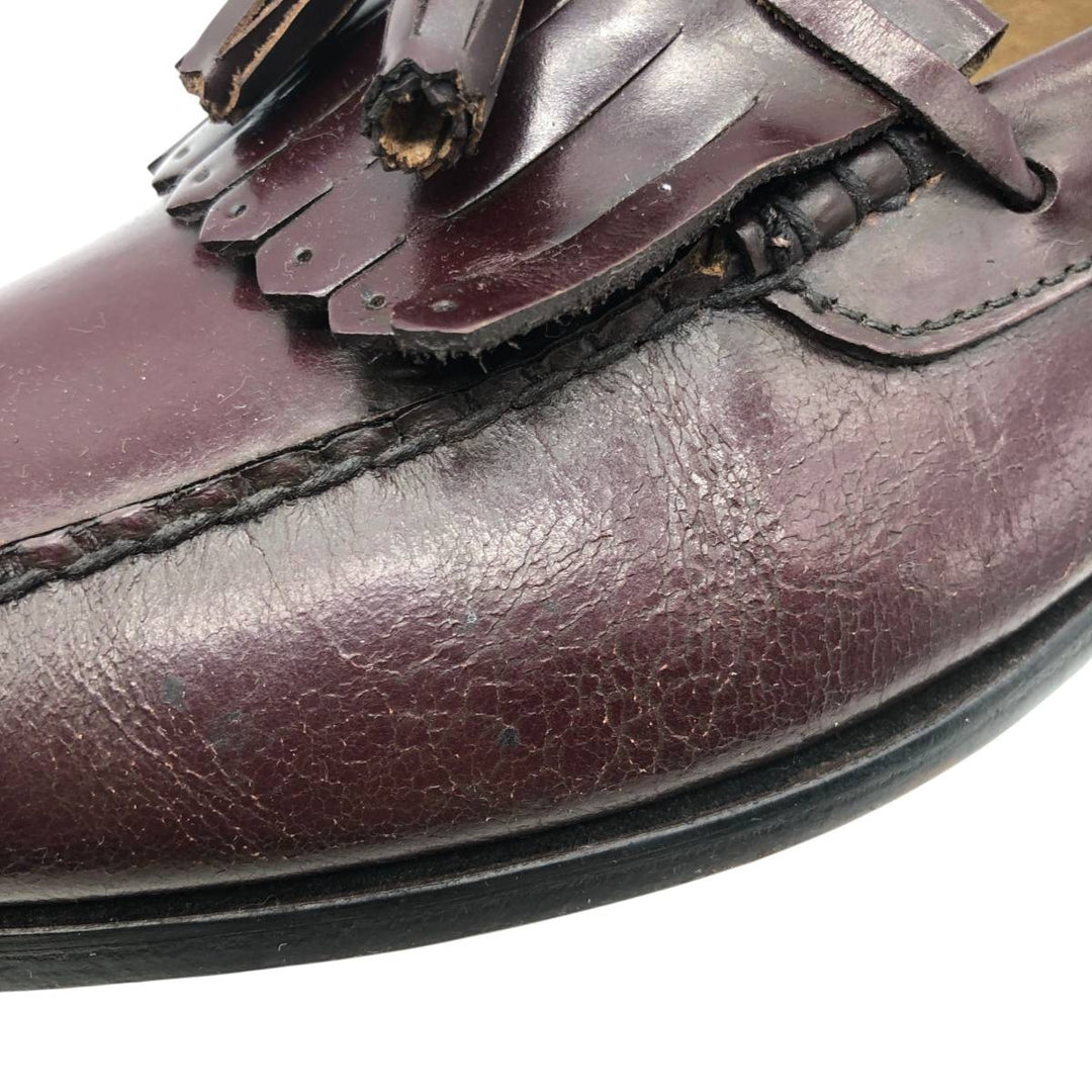 TOWN CRAFT Quilted Tassel Loafers, Made in USA, Size 10 1/2 D Men's 28.5cm genuine leather burgundy type Vintage Second Hand
