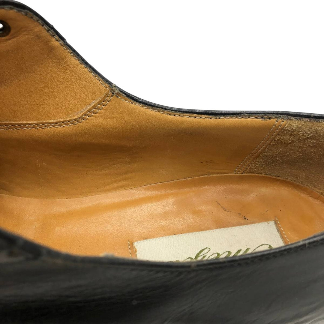 Mezlan knitted straight-tip shoes, size 8 1/2 Men's 26.5cm unclear black type Vintage Second Hand