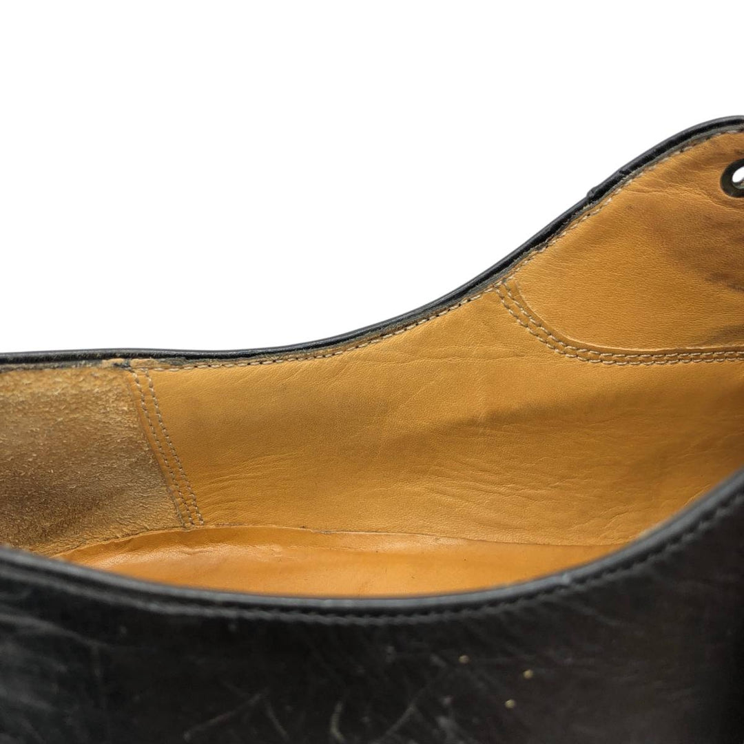 Mezlan knitted straight-tip shoes, size 8 1/2 Men's 26.5cm unclear black type Vintage Second Hand