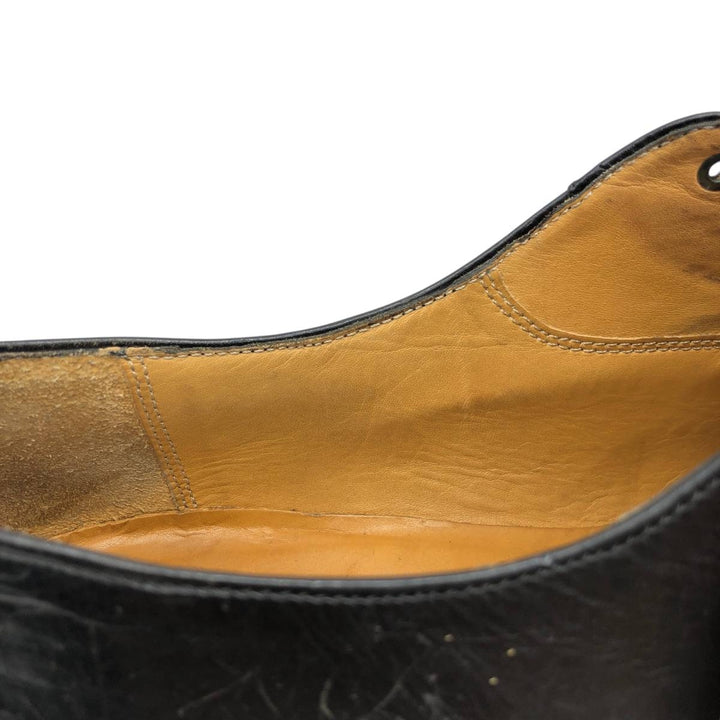 Mezlan knitted straight-tip shoes, size 8 1/2 Men's 26.5cm unclear black type Vintage Second Hand