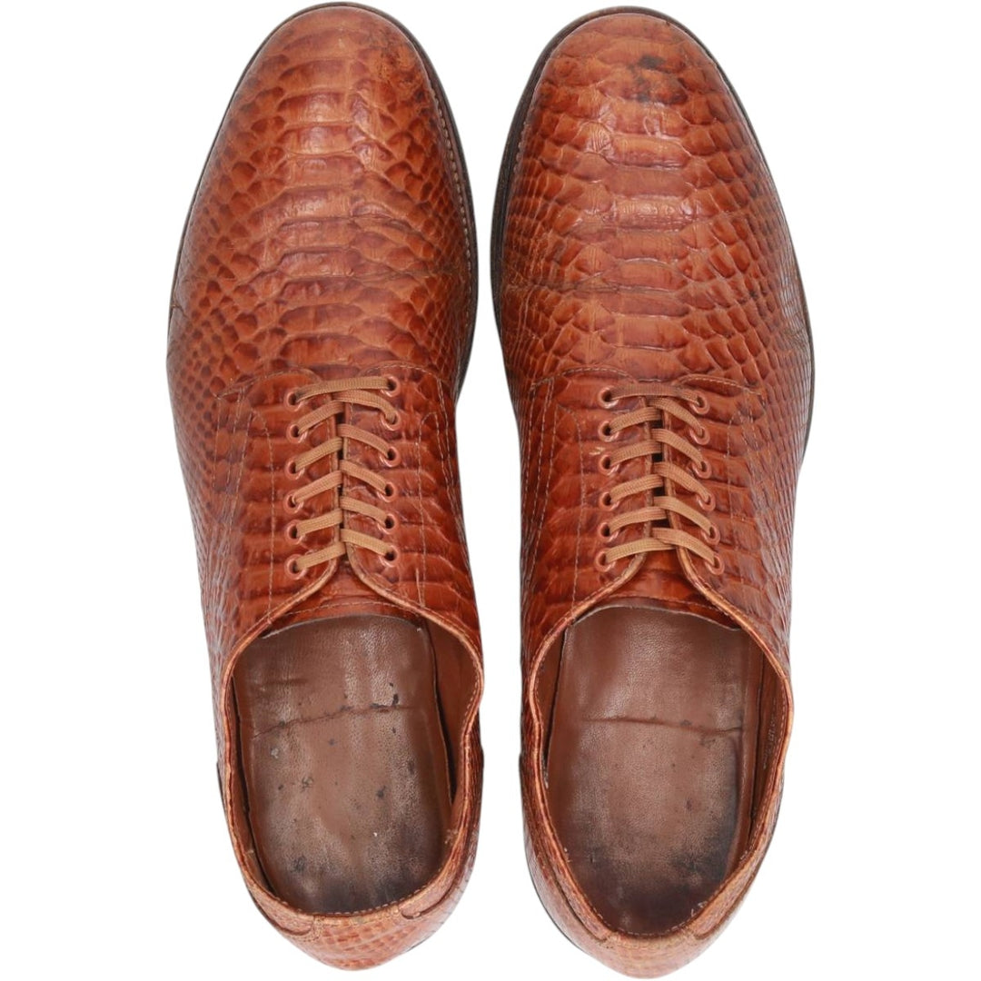 Stacy Adams plain toe shoes, size 10D Men's 28.0cm genuine leather brown type Vintage Second Hand
