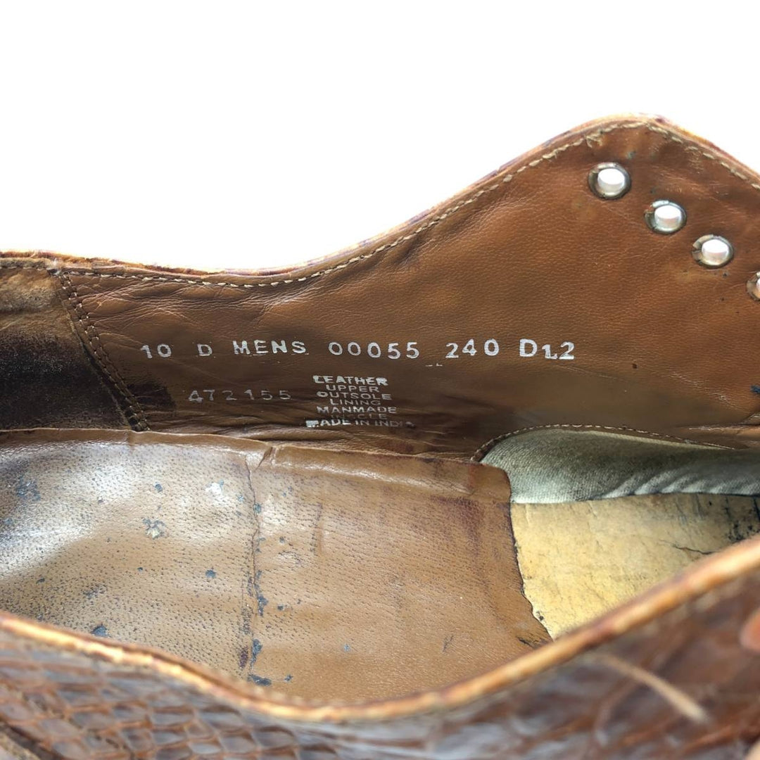 Stacy Adams plain toe shoes, size 10D Men's 28.0cm genuine leather brown type Vintage Second Hand