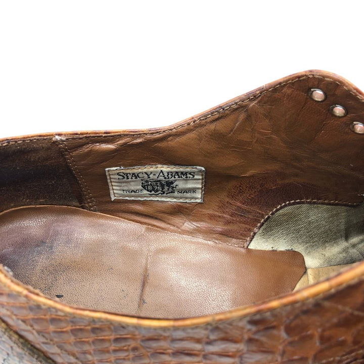 Stacy Adams plain toe shoes, size 10D Men's 28.0cm genuine leather brown type Vintage Second Hand