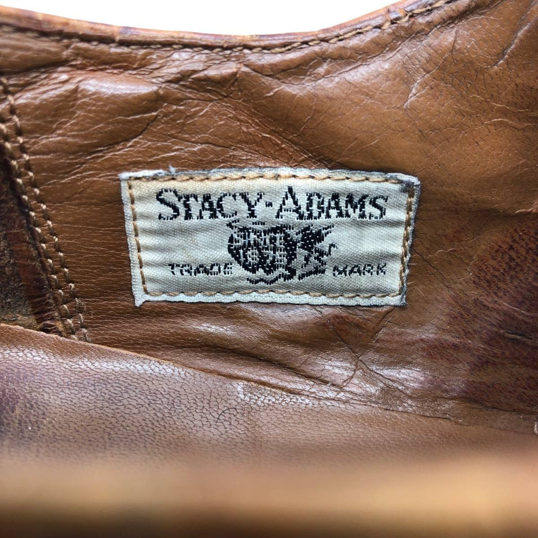Stacy Adams plain toe shoes, size 10D Men's 28.0cm genuine leather brown type Vintage Second Hand