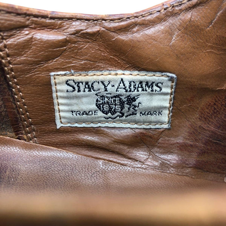 Stacy Adams plain toe shoes, size 10D Men's 28.0cm genuine leather brown type Vintage Second Hand