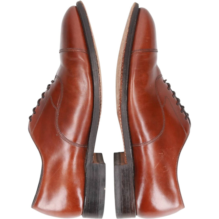 Johnston & Murphy OPTIMA Plain Straight Tip Shoes, Made in USA, Size 7 1/2D Men's 25.5cm unclear brown type Vintage Second Hand