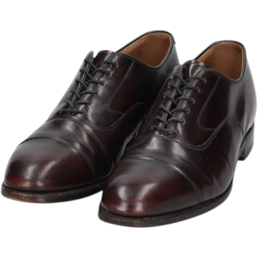 Johnston & Murphy Optima Straight Tip Shoes Made in USA Men's 27.5cm unclear burgundy type Vintage Second Hand