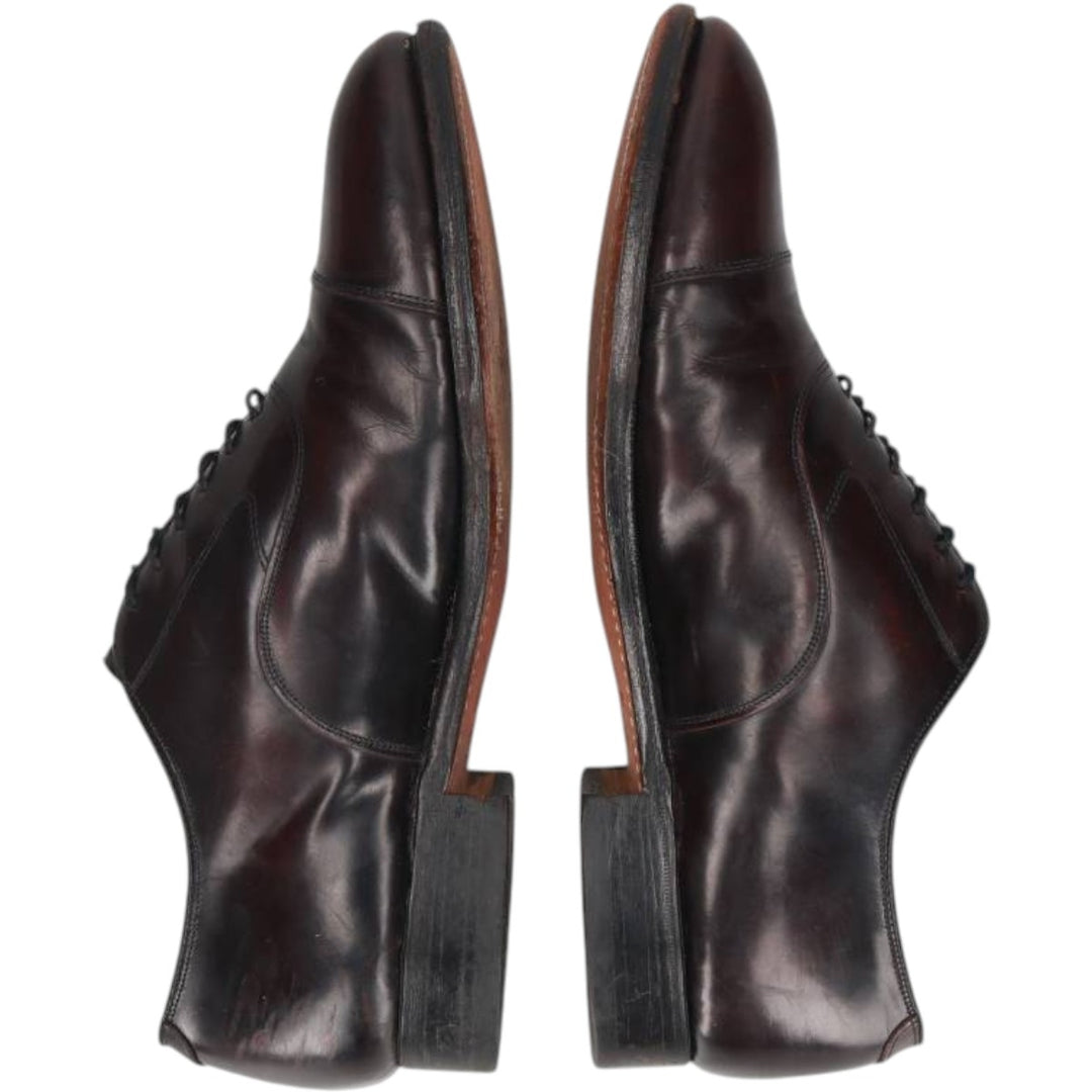 Johnston & Murphy Optima Straight Tip Shoes Made in USA Men's 27.5cm unclear burgundy type Vintage Second Hand