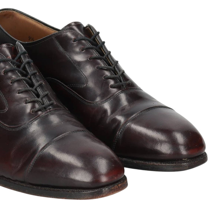 Johnston & Murphy Optima Straight Tip Shoes Made in USA Men's 27.5cm unclear burgundy type Vintage Second Hand