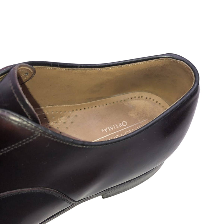 Johnston & Murphy Optima Straight Tip Shoes Made in USA Men's 27.5cm unclear burgundy type Vintage Second Hand