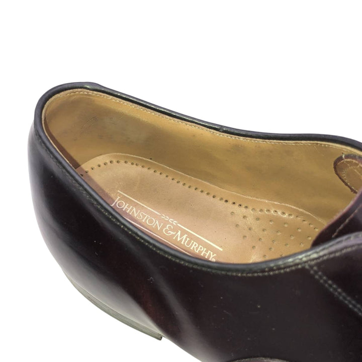 Johnston & Murphy Optima Straight Tip Shoes Made in USA Men's 27.5cm unclear burgundy type Vintage Second Hand
