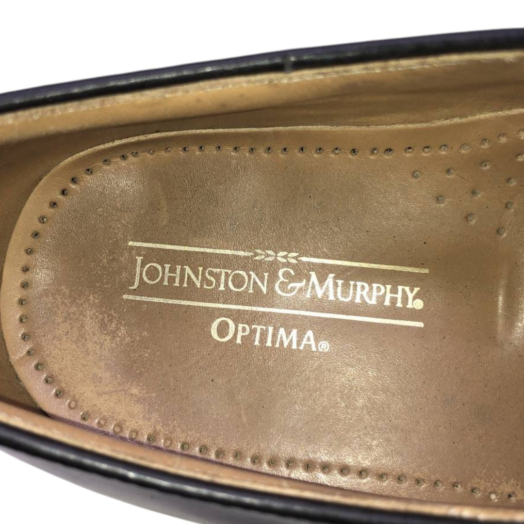Johnston & Murphy Optima Straight Tip Shoes Made in USA Men's 27.5cm unclear burgundy type Vintage Second Hand