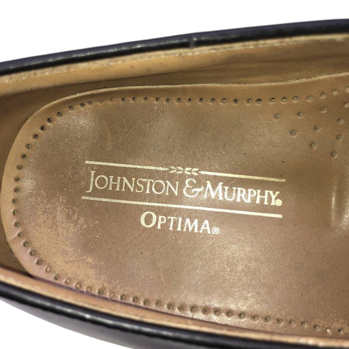 Johnston & Murphy Optima Straight Tip Shoes Made in USA Men's 27.5cm unclear burgundy type Vintage Second Hand