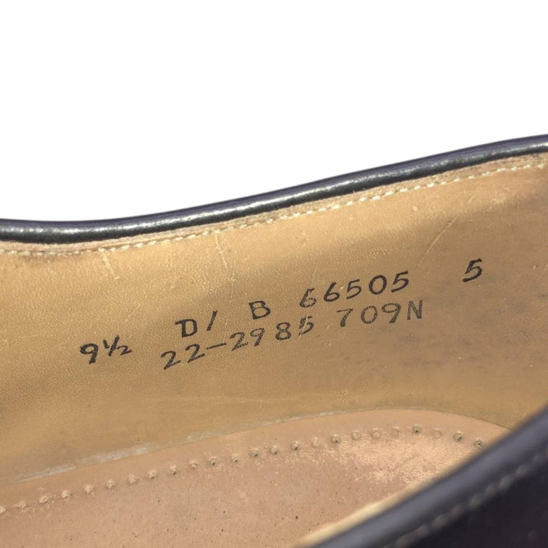 Johnston & Murphy Optima Straight Tip Shoes Made in USA Men's 27.5cm unclear burgundy type Vintage Second Hand