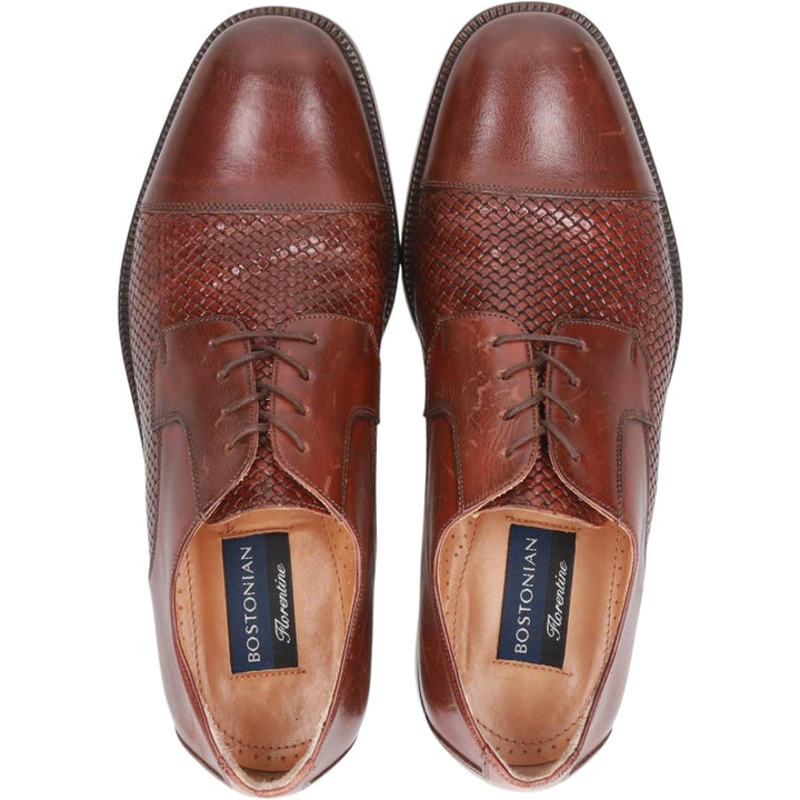 Bostonian FLORENTINE Straight-tip shoes, made in Italy. Men's 27.0cm genuine leather brown type Vintage Second Hand